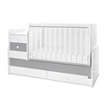 Letto MAXI PLUS NEW white+stone grey